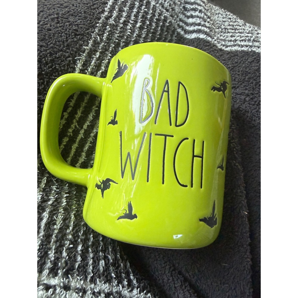 Rae Dunn Wizard of Oz 85th Anniversary Bad Witch Mug Lime Green Wicked Witch
